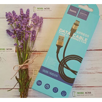 Кабель для зарядки Hoco X26 дата кабель, швидка зарядка, USB та Type-C, 3A, Чорний.