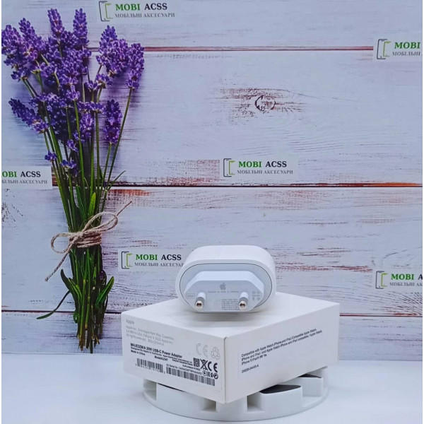 Зарядний пристрій Apple 20W, USB-C to Lightning Original Box