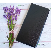 Чохол книга шкіряна для Samsung A04S, з магнітом та підставкою, Mustang, чорного кольору.