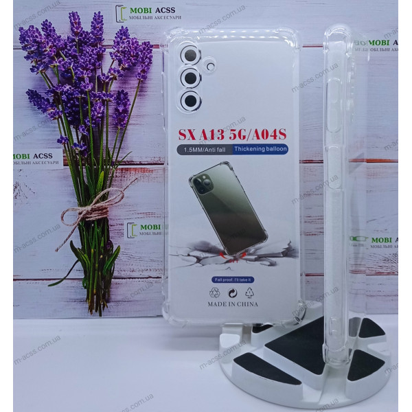 Силіконовий чохол Samsung Galaxy A13 (5G)  матовий, з закритою камерою чохол на телефон Самунг а13 5г прозорий. Посилені кути.