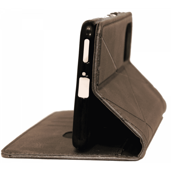 Чохол книга шкіряна для Xiaomi Poco K40, магнітом та підставкою, Business Leather, сірого кольору.