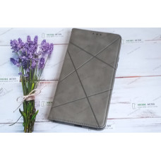 Чохол книга шкіряна для Xiaomi Poco K40 Pro, магнітом та підставкою, Business Leather, сірого кольору.