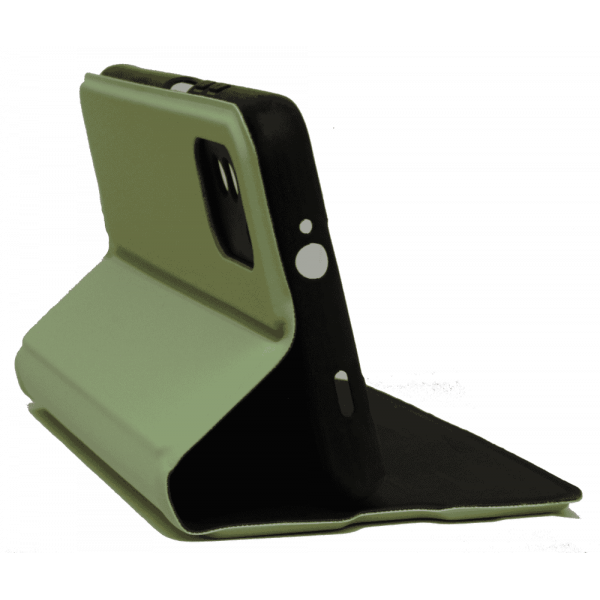 Чохол книга для Xiaomi Poco M3, штучна шкіра, з магнітом та підставкою, Lux, м'ятного кольору.