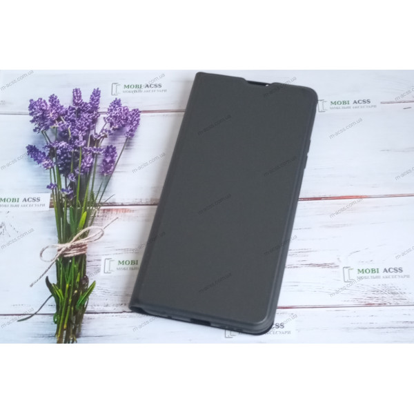 Чохол книга для Xiaomi Poco M3, штучна шкіра, з магнітом та підставкою, Lux, чорного кольору.
