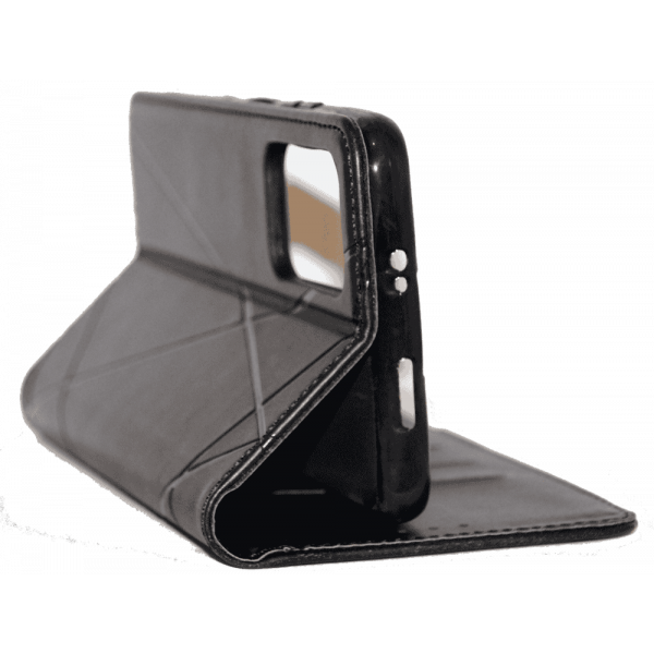 Чохол книга шкіряна для Xiaomi Redmi Note 11 (5G), магнітом та підставкою, Business Leather, чорного кольору.
