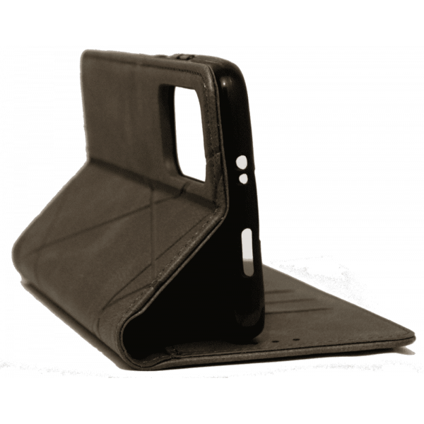 Чохол книга шкіряна для Xiaomi Redmi Note 11 (5G), магнітом та підставкою, Business Leather, сірого кольору.
