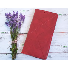 Чохол книга шкіряна для Xiaomi Redmi Note 11 (5G), магнітом та підставкою, Business Leather, червоного кольору.