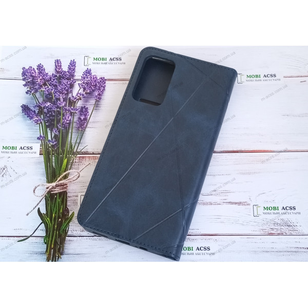 Чохол книга шкіряна для Xiaomi Redmi Note 11 (5G), магнітом та підставкою, Business Leather, синього кольору.