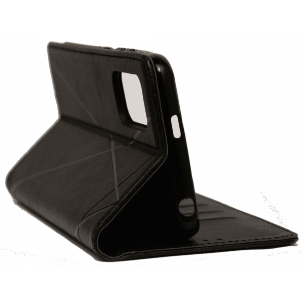Чохол книга шкіряна для Xiaomi Poco M3 Pro, магнітом та підставкою, Business Leather, чорного кольору.