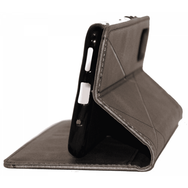 Чохол книга шкіряна для Xiaomi Poco M3 Pro, магнітом та підставкою, Business Leather, сірого кольору.
