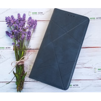 Чохол книга шкіряна для Xiaomi Poco X3 Pro, магнітом та підставкою, Business Leather, синього кольору.