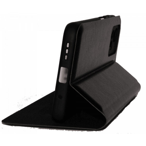 Чохол книга шкіряна для Xiaomi Redmi 10, магнітом та підставкою, Mustang, чорного кольору.