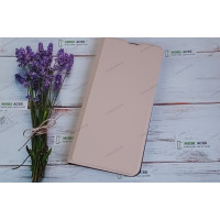 Чохол книга для Xiaomi Redmi Note 10 (4G), штучна шкіра, з магнітом та підставкою, Lux, пудрового кольору.