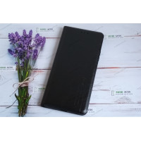 Чохол книга шкіряна для Xiaomi Redmi 11T, магнітом та підставкою, Mustang, чорного кольору.