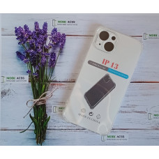 Прозорий силіконовий протиударний чохол для iPhone 13 з посиленими кутами