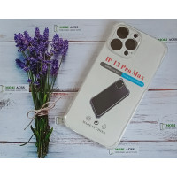 Прозорий силіконовий протиударний чохол для iPhone 13 Pro Max з посиленими кутами
