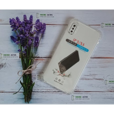 Прозорий силіконовий протиударний чохол для iPhone X з посиленими кутами