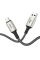 Кабель для зарядки Hoco X66 дата кабель, швидка зарядка, USB та MIcro USB, 2.4A, Сірий